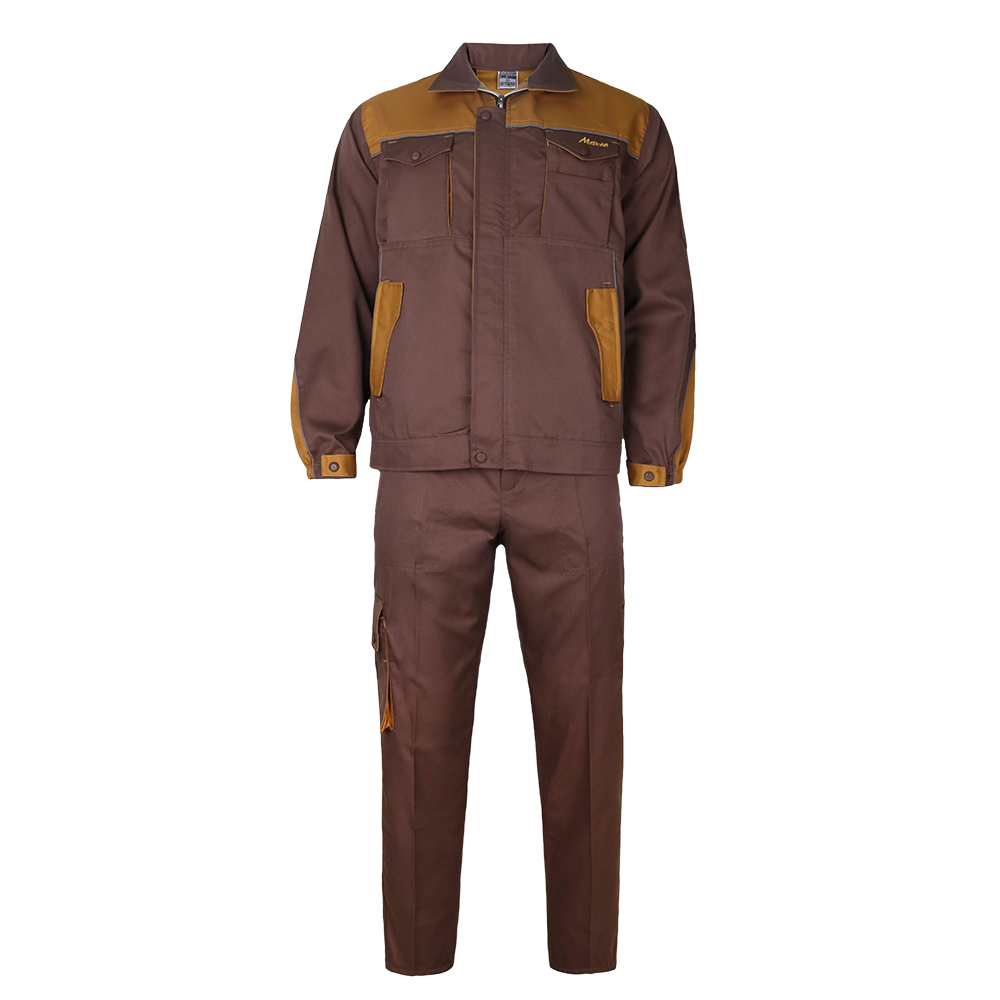 لباس کار مهندسی رایکا (شکلاتی خردلی) برند مکسون_MAXON